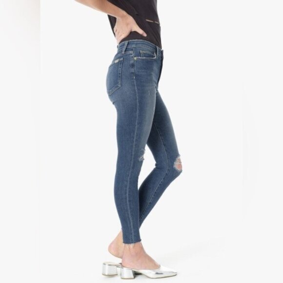 Joe's Jeans Women's Skinny Jeans Charlie High Rise waist distressed Size 25 - Picture 6 of 15